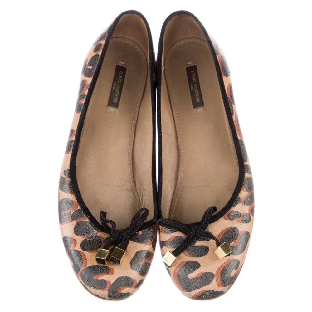 Louis Vuitton Animal Print Ballet Flats